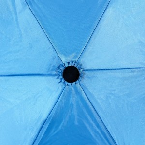 OVIDA Hot Sell proteção UV de baixo custo Três guarda-chuva dobrável à prova de vento com 6 painéis de peso leve