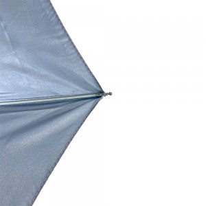 OVIDA Hot Sell, ниска цена, UV защита, три сгъваеми ветроустойчиви чадъра за пътуване с 6 панела, леко тегло