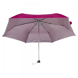 OVIDA 3 saliekamais lietussargs īpaši viegls alumīnija lietussargs sudraba pārklājuma lietussargs