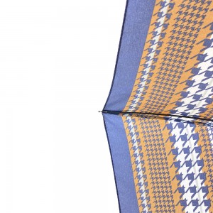 Ovida 21 Inch 8 Ribs 3 Fold Auto Open Pongee polyester fabric 3 natitiklop na automatic Umbrella