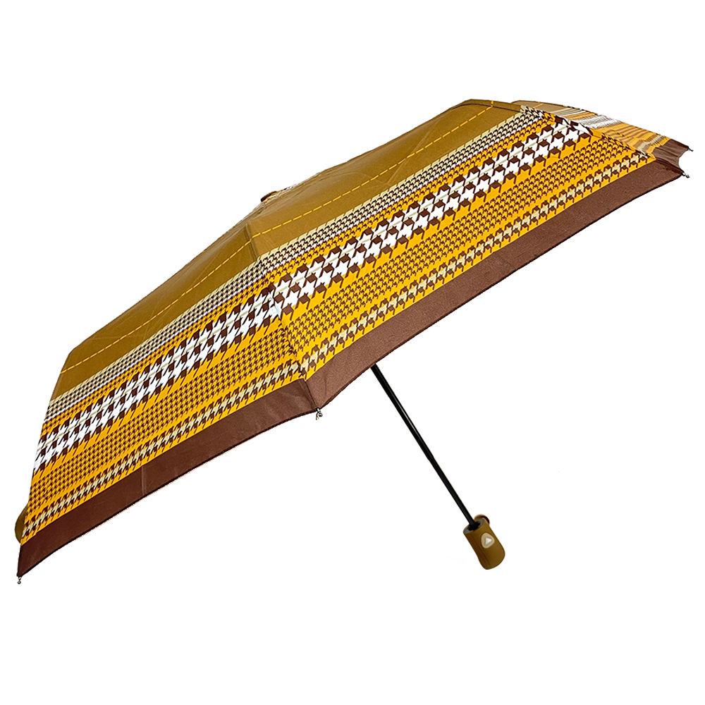 Ovida 21 hüvelykes 8 bordás 3 hajtogatható, automatikusan nyitható Pongee poliészter szövet 3 összecsukható automata esernyő