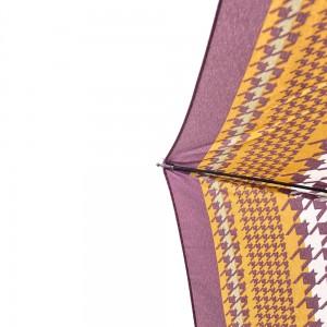 Ovida 21 Inch 8 Ribs 3 Fold Auto Open Pongee polyester fabric 3 مظلة أوتوماتيكية قابلة للطي