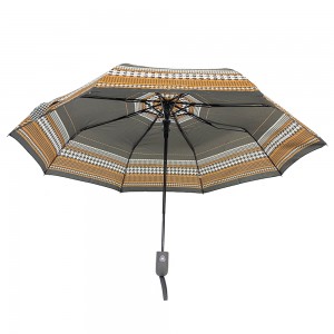 Ovida 3folding شبه التلقائي مخصص صغير قصير تصميم سيدة أزياء المظلات