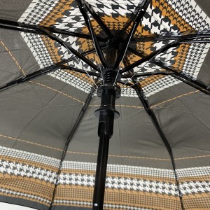 Ovida 3folding semi otomatis custom cilik desain cendhak lady fashion umbrellas