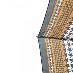 Ovida 3 guarda-chuvas semi automáticos personalizados pequenos design curto moda feminina guarda-chuvas