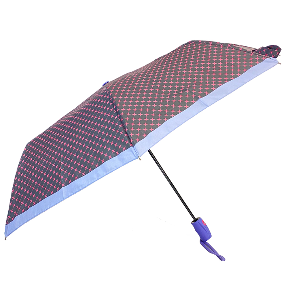 Ovida 3 összecsukható, automatikusan nyitható kompakt esernyő Pongee poliészter szövettel 3 összecsukható automata csillag csövekkel Esernyő Kínában