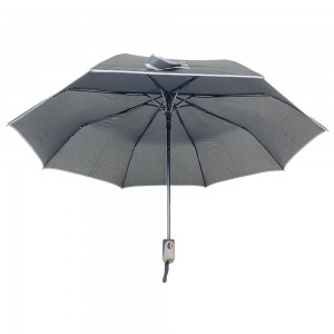 Ovida 3 faltbarer tragbarer automatischer Regenschirm mit Paspelierung und individuellem Design