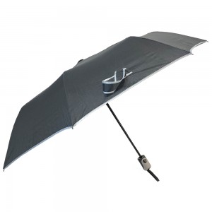Ovida 3 складной портативный автоматический зонт продвижение складной с окантовкой и индивидуальным дизайном