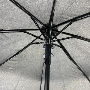Ovida 3 yikubye Portable Automatic Umbrella Iterambere Rizunguruka hamwe na Piping hamwe nigishushanyo mbonera