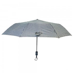 Сгъваем персонализиран автоматичен чадър Ovida 3 с кариран дизайн Унисекс чадър