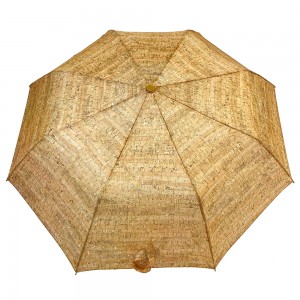 Ovida 3 складной деревянный цветной тканевый зонт с автоматической открытой деревянной ручкой