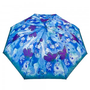 Ovida 3 접이식 자동 열림 풀 프린트 커스텀 디자인 우산