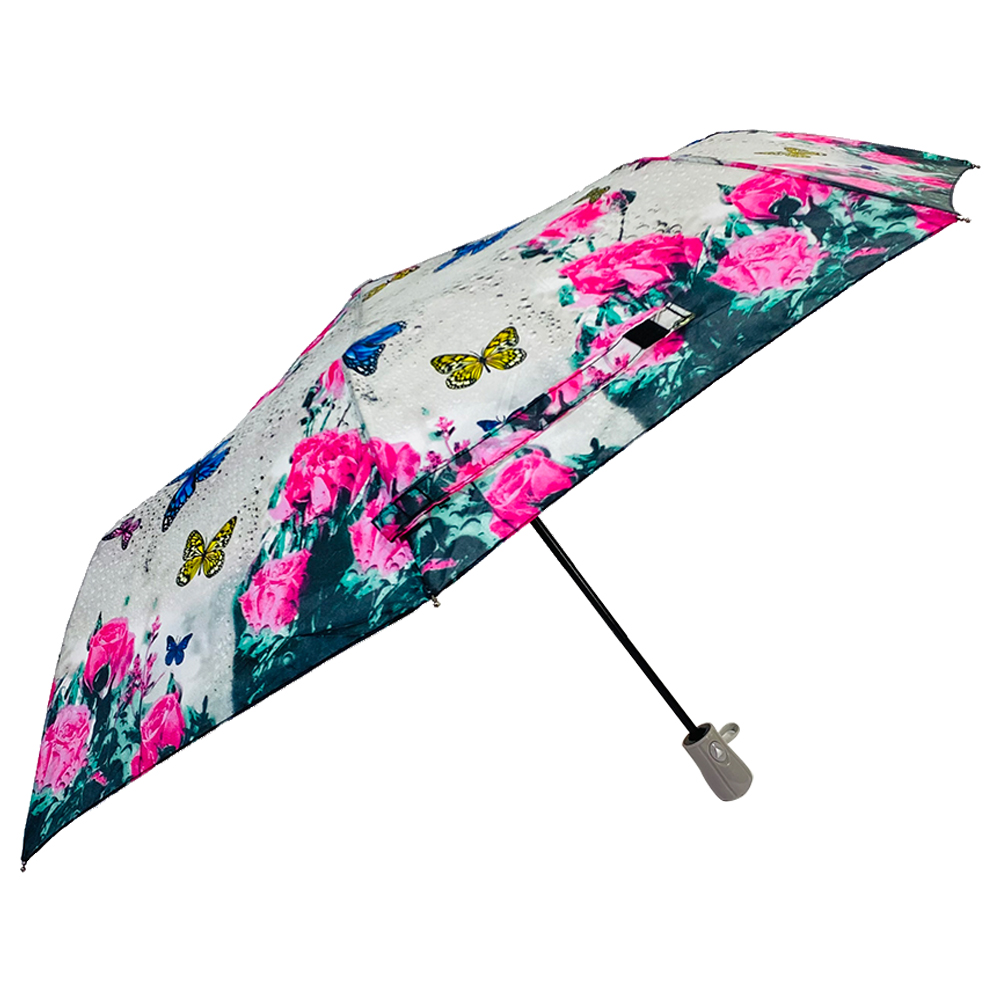 Ovida 3 ခေါက်အော်တိုအဖွင့် Full print Butterfly Custom Design Umbrella