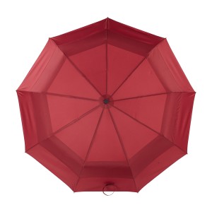 Ovida Dräifalt Auto opzemaachen Auto zoumaachen Windproof Duebel Canopy Wäin Red Business Regenschirm