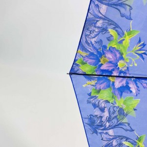 Ovida me ombrellë kompakte 3-fishe të printimit të logos me porosi 3 të palosshme