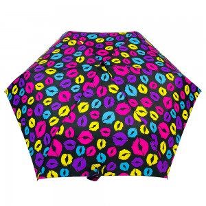 Ovida Ovida mini-ombrellë e hapur automatike për femra 6k, Ombrellë e jashtme, me stil të lartë, me printim të personalizuar, çadra me model të bimëve