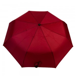 Ovida Tři skládací Automatické otevírání Automatické zavírání Větruodolné červené víno Třídílný obchodní deštník