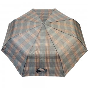 Ovida hot 21inch 8k clásico tres paraguas plegable para adultos logotipo personalizado e deseño para regalos de negocios paraguas automático de moda para hombre