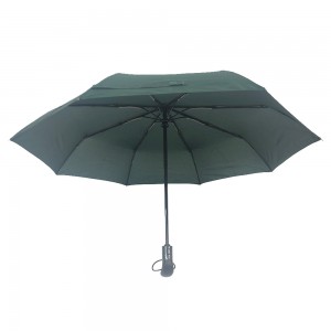 Veľký obchodný dáždnik Ovida s troma skladacími automatickými otváracími funkciami odolnými voči vetru a sklolaminátom Promtion