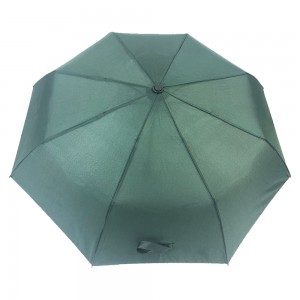 Ovida Engros parasol vindtæt fuldautomatisk åbning ensfarvet glat farve paraply 3 folde vind regn og parasoller unik håndtag form