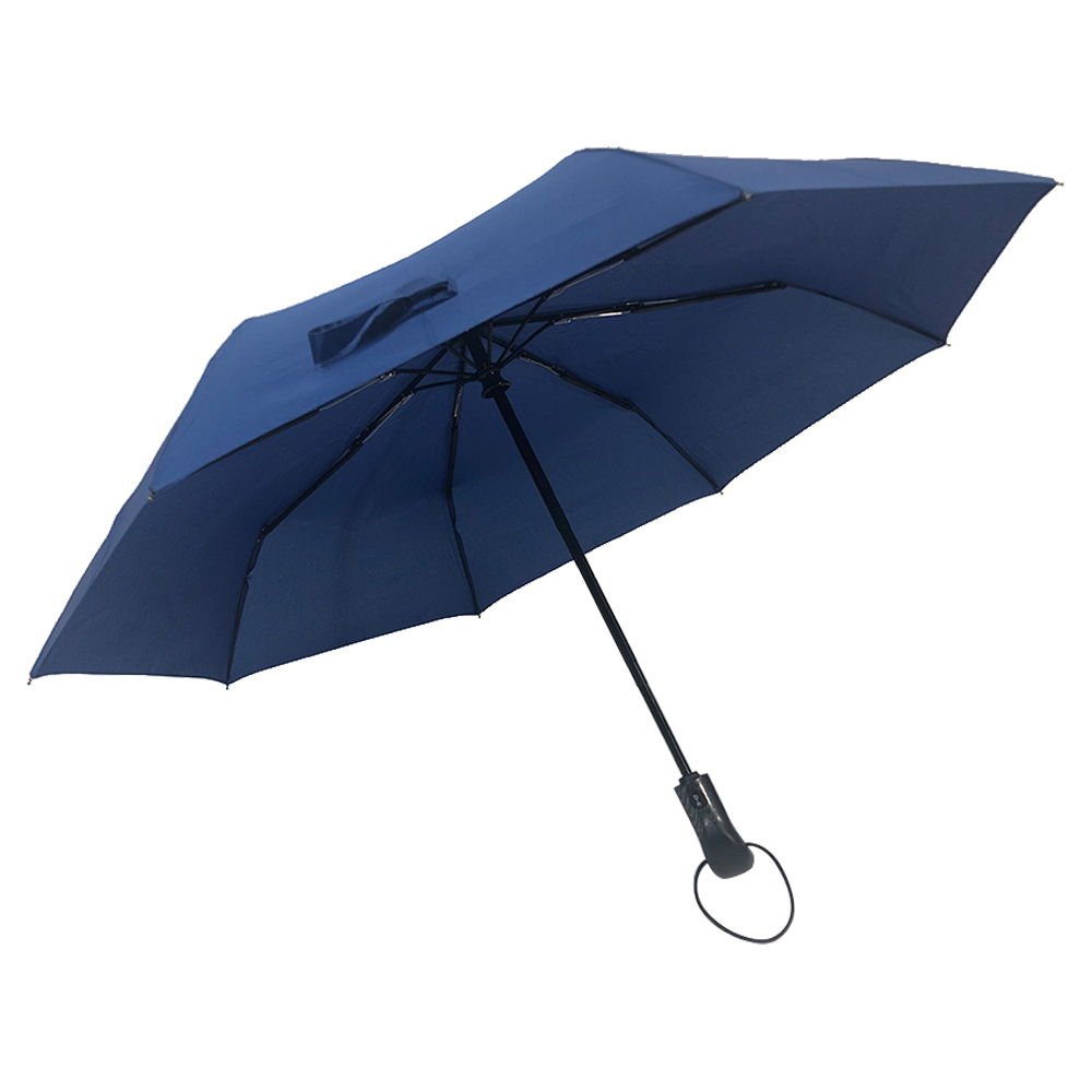 Ovida OEM paraplu produsearje auto 3 opklapbere paraplu foar famylje mei oanpast ûntwerp dúdlik patroan foar wynbestindich wetterbestindich