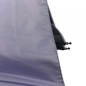 Ovida halpa yksivärinen ulkoaurinkovarjo mustalla pinnoitteella 10 kylkeä UV-tuulenkestävät sateenvarjot mukautettu logo ulkomatka Mainossateenvarjo
