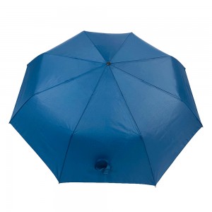 Ovida 23 polgadas 8 paneis paraguas plegable súper impermeable con paraguas compacto de tela pongee de alta calidade para os días de choiva novo mango de deseño