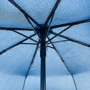 Ovida 23 นิ้ว 8 แผงร่มพับกันน้ำสุดพร้อมผ้า pongee คุณภาพสูงร่มขนาดกะทัดรัดสำหรับวันที่ฝนตกด้ามจับออกแบบใหม่