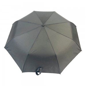 Ovida automatiska portabla 3-faldiga paraplyer för gentleman marknadsföringslogotyp och designparaply för försäljning