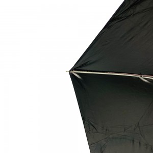 Ovida zwarte uv coating drie opvouwbare paraplu volautomatische paraplu roze 8 panelen pongee stoffen easy dry opvouwbare paraplu's