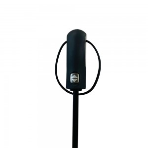 Ovida wysokiej jakości parasol przeciwdeszczowy z czarną gumową rączką dla mężczyzn automatycznie otwierany i zamykany trzykrotnie niebiesko-czarna powłoka 27-calowy składany parasol golfowy