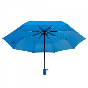 Ovida Custom eco Reklamlogotyptryck 3-faldigt paraply Reklam Resor Vikbara hopfällbara paraplyer med polyestertyg