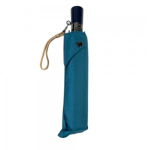 Ovida tilpasset paraply 3-fold kompakt paraply med logotrykk Broderi paraply promo for dameparaplyer
