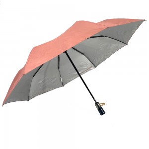 Ovida Fabriksförsörjning attraktivt pris litet uv-solskydd skyddsbart hopfällbart parasoll automatisk 3-fällbart