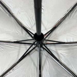 Ovida Factory සැපයුම ආකර්ෂණීය මිල කුඩා uv sun block protable foldable sun umbrella automatic 3 folding