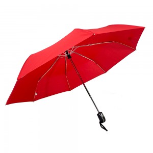 Ovida Giá rẻ in logo tùy chỉnh Nhà sản xuất Trung Quốc bán buôn quảng cáo in logo tùy chỉnh 3 chiếc ô gấp paraguas