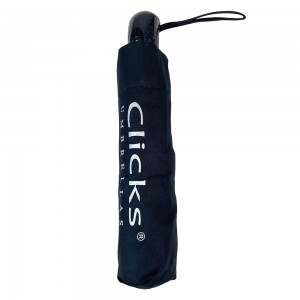 Ovida automatisk 3 fold svart paraply med gummibelegg håndtak 8 ribber billig pris for kampanje foldet paraply