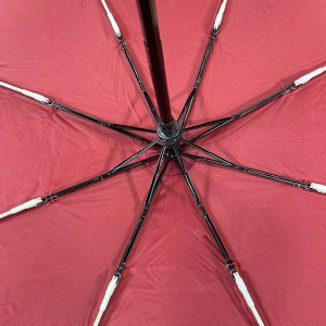Ovida прилагоден на големо евтини UV уникатен компактен 3 преклопен мини подарок автоматски ветроупорен патувачки чадор дожд