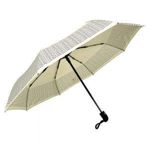 Ovida Rainy Cheap 3 Folding Paraply Made China anpassad reflekterande logotyp Regn Vindtät till salu Bästa kvalitet automatiskt paraply