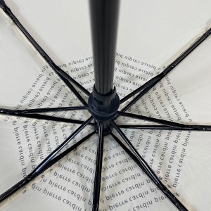 Ovida Hujan Murah Payung Lipat 3 Buatan China Disesuaikan Logo Reflektif Hujan Tahan Angin untuk Dijual Kualitas Terbaik Payung Otomatis
