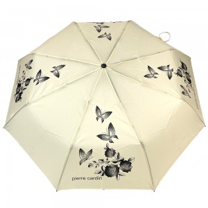 Ovida ارزانترین تبلیغات تبلیغاتی 3 چتر تاشو طرح سفارشی گل رز چین عمده فروشی چتر بارانی مینی چتر