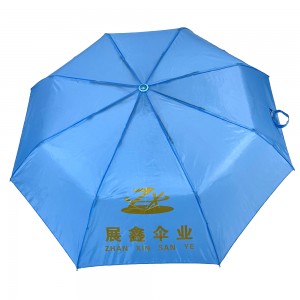 Ovida Venda a l'engròs personalitzada UV únic logotip de nom personal Compacte 3 Mini regal plegable Paraigua de pluja de viatge a prova de vent automàtic