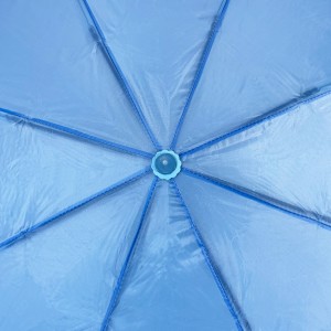 Ovida סיטונאי מותאם אישית זול UV לוגו שם אישי ייחודי קומפקטי 3 מתנת מיני מתקפלת אוטומטית מטריית גשם עמידה לרוח נסיעות