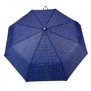 Módní slunečník Ovida Upf50+ Profesionální anti-UV dámský deštník 3-skládací deštník Automatické otevírání a zavírání chytrý deštník