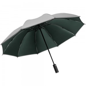 OVIDA paraguas reverso plegable en 3 logotipos de paraugas de apertura e peche totalmente automáticos personalizados