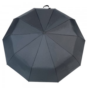 OVIDA 3-foldende paraplu houten handgreep High-end paraplu foar kado-set promptparaplu