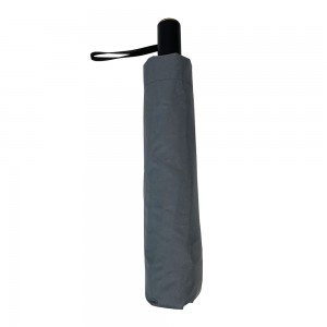 Ovida Hot Sale Kiváló minőségű esernyő Szélálló tiszta szürke 3 Hajtható Esernyő Egyedi Logó Nyomtatás Eső esernyő