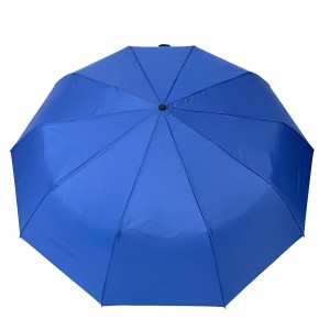 Ovida 27 ιντσών αυτόματη πτυσσόμενη ομπρέλα γκολφ τριών τμημάτων με κινέζικα παραδοσιακά νομίσματα καθαρά μπλε χρώματα με δομή αλουμινίου sombrilla