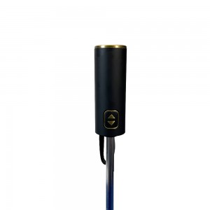 Ovida 27-дюймовый автоматический трехсекционный складной зонт для гольфа с китайскими традиционными монетами чистого синего цвета с алюминиевой структурой sombrilla