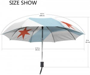 Ovida Creative Windproof Three-Fold Aluminum Alloy Rain Custom Printed Logo International Flag Umbrella for Rain
